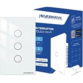 Interruptor Smart Wifi Inteligente Touch Nova Digital 3 botões Lite BR 4x2