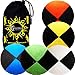 5x Pro Thud Juggling Balls - Deluxe (SUEDE) Professional Juggling Ball Set of 5 with Fabric Travel Bag! (Mix)