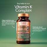 Time Health Vitamin K Complex 6700ug 60 Caps Triple Mix K1 K2 Vegan UK Made view 4