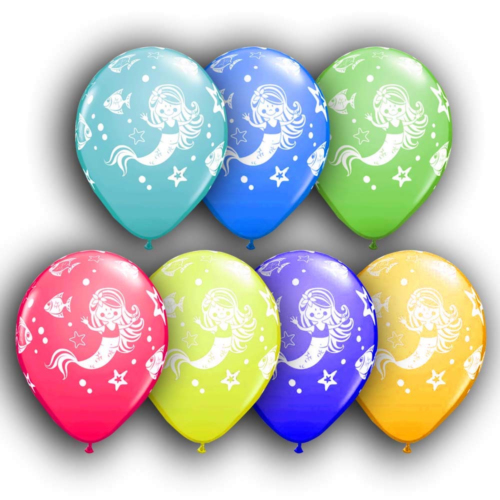 Partysanthe Little Mermaid Party Supplies Mermaid Balloon Latex