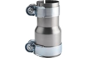 Patioer 2.5" to 3" Exhaust Adapter Reducer with Clamps, Universal Exhaust Pipe Connector for Car Truck SUV (1 Pack)