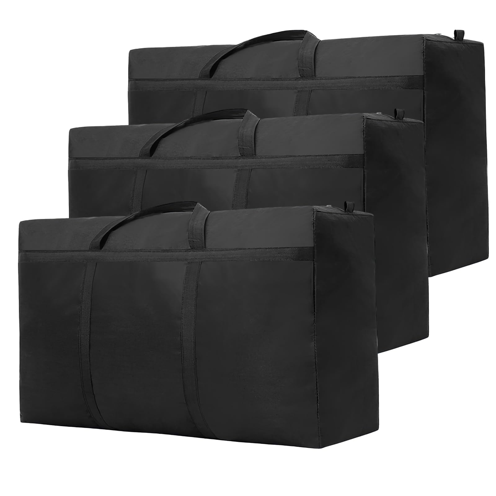 ZACENYU 3 Pack 100L Large Moving Boxes Heavy Duty, Extra Large Storage Bags for Clothes,Strong Packing Boxes for Moving House,Duvet,Bedding,Underbed,Blankets