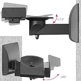Suptek Wall Mounts Dual Speaker Brackets Universal Tilt Swivel 25kg Black (2 view 4