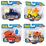 Set of 4: Fisher-Price Bob the Builder Die-Cast Vehicle - Scoop, Dizzy, Muck, Two-Tonne