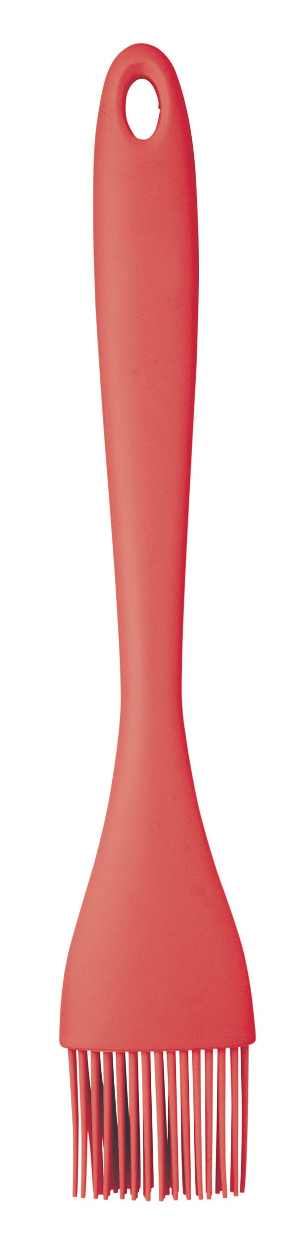 KitchenCraft Colourworks Silicone Basting/Pastry Brush, 26 cm - Red