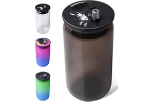 HEEPULOR Intelligence Anion Smoke Collection Bottle Cup Trap Buddy Hunter Personal Air Filter Ideal for Home Office Car Travel (Black)