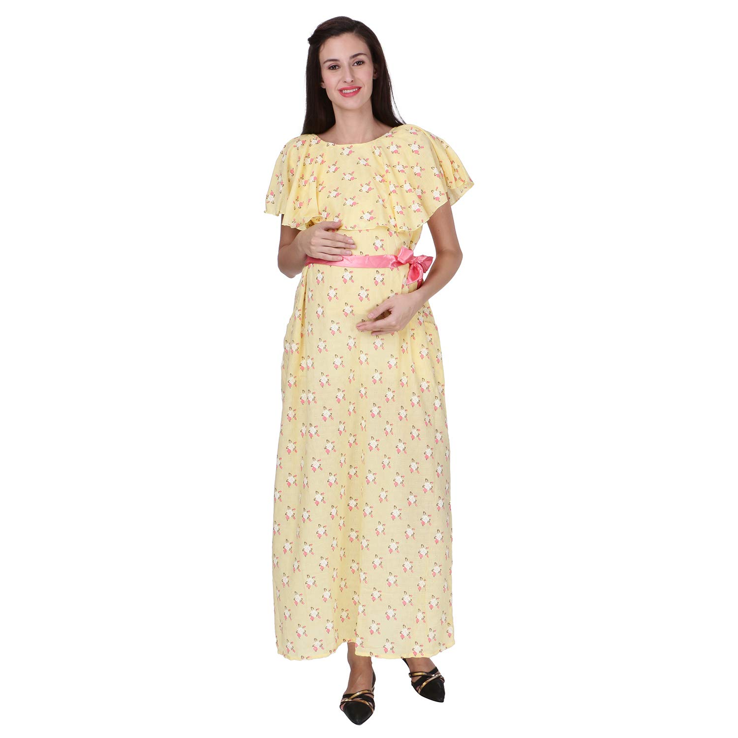 cotton maternity gown