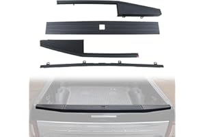 LUXEMOTO Tailgate Cap Molding Kit for F150 2015-2020, 2PCS Combined Cover Molding Trim Smooth Finish Integrated Flexible Flex Trim Step Top Protector Cover for Ford F150 2015-2020 Accessories
