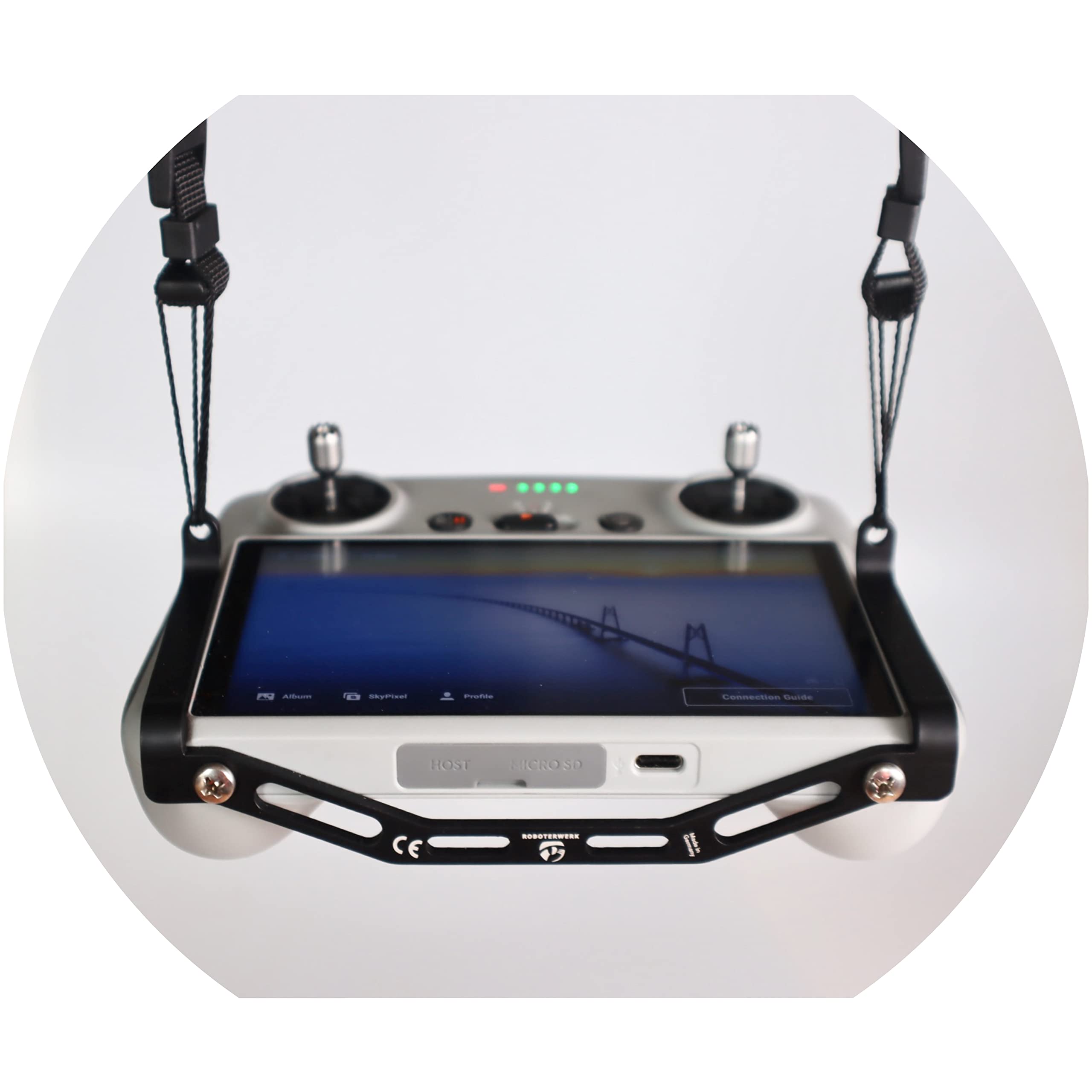 Roboterwerk Shoulder Strap Horizontal Suspension Aluminium for DJI RC and DJI RC 2 Controller, Lanyard Accessories, Drone Accessories