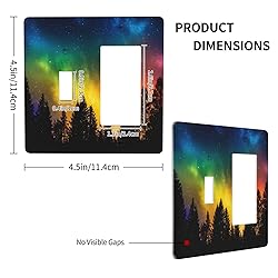 Wpshijia Outlet Covers Colorful Starry Sky Black