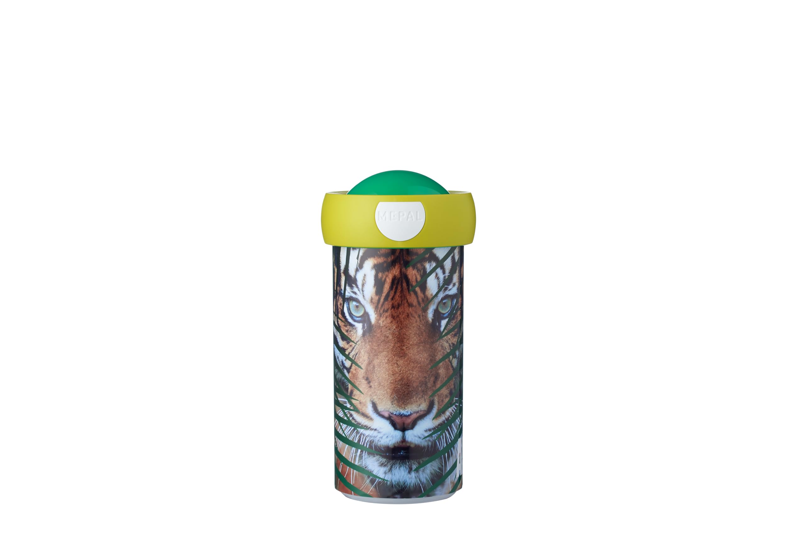Mepal - School Beaker Campus - Drink Cup - Leak Proof School Cup For Children - Reusable Drink Cup - BPA-Free & Dishwasher Safe - 300 ml - Animal Planet Tiger