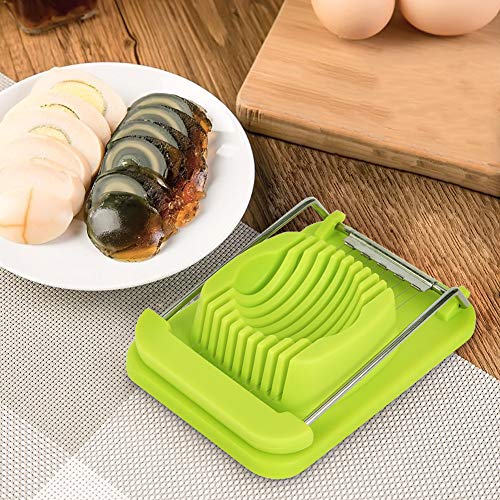 Egg Slicer, Bosiwee Multi-function Stainless Steel Wire Egg cutter Chopper Mushroom Slicer Garnish Slicer - Thumbnail 4