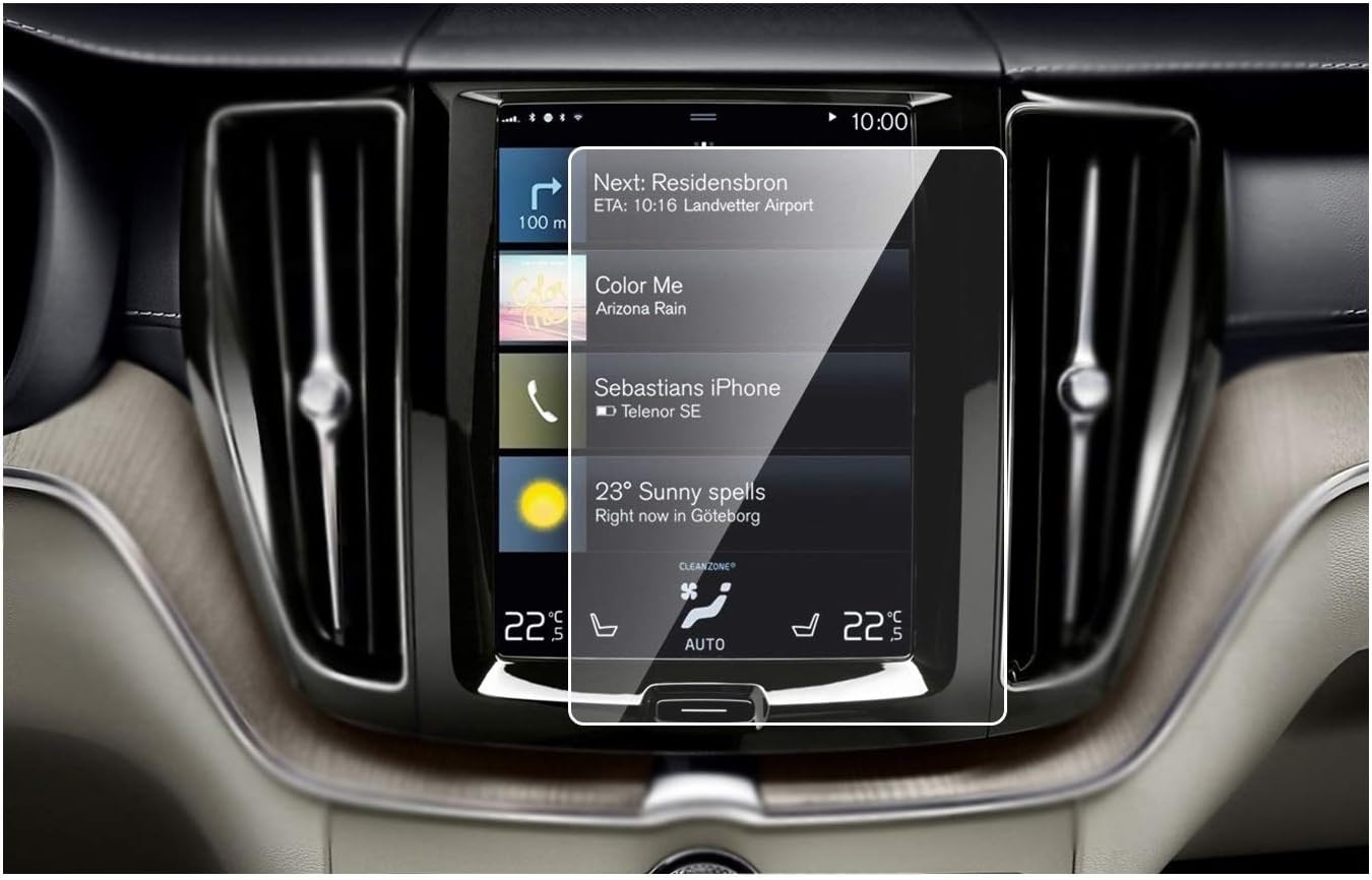 2018 2019 Volvo XC60 Screen Protector, Tempered Glass Screen Protector for Volvo XC60,Wonderfulhz,9H Hardness, Anti Fingerprint, High Definition, Volvo 8.7” Car Center Touch Screen Protector