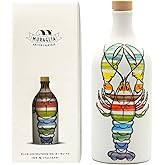 Antico Frantoio Muraglia Intense Fruity Extra Virgin Olive Oil from Apulia | Premium Polyphenol Rich EVOO | Early Harvest First Cold Pressed | Lobster Collectible Handmade Ceramic Bottle with Beautiful Gift Box | 16.9 Fl.oz (500 ml) | Imported from Italy