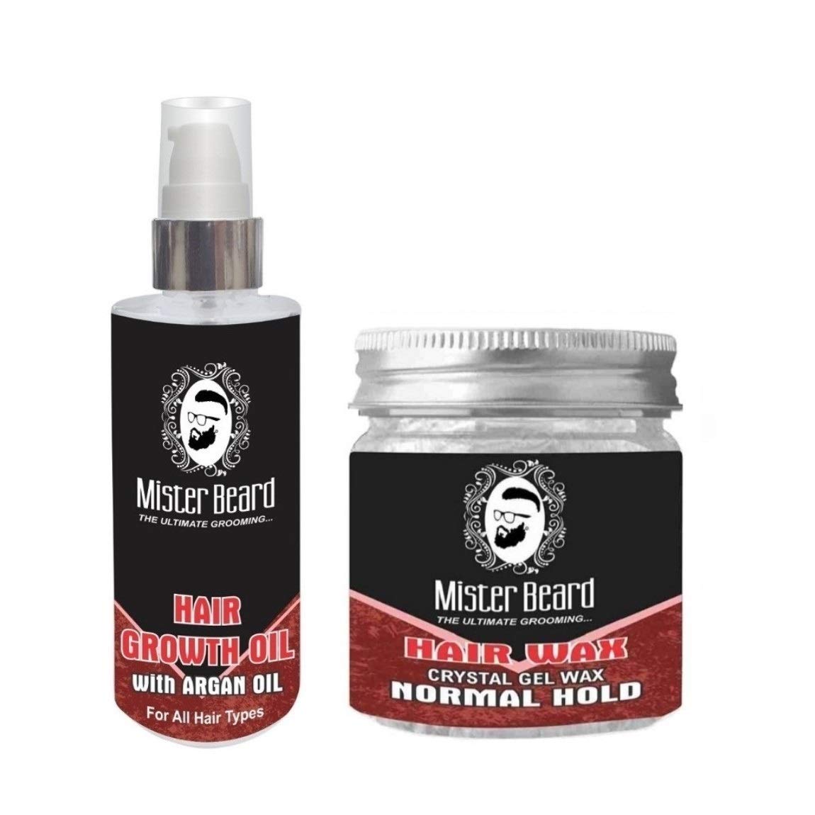 Buy Mister Beard Hair Growth Oil 100ml With Normal Hold Hair Wax