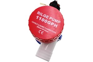 CREATORELE Bilge Pump Submersible Boat 1100GPH 1500GPH Automatic,Non-Automatica Bilge Water Pumps And Float Switch Boat Accessories for Ponds, Pools, Caravan RV,Spas Silent