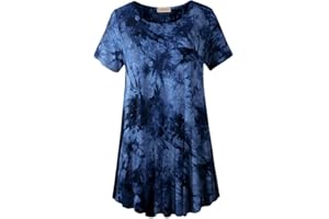 LARACE Plus Size Tops for Women Short Sleeve Shirts Casual Summer Clothes Round Neck Tunics for Leggings