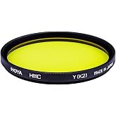 HOYA HMC K2 55mm Lens Filter (Yellow)&ndash; Tonal Enhancing Camera Filter for B&amp;W Photography with Slim Aluminum Frame, Multi-Coated Optical Glass, Reduces Flare &amp; Ghosting, Improves Contrast &amp; Clarity