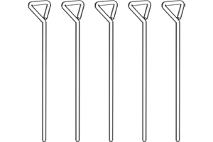 stonylab Glass Spreader Rods, Triangular-Shaped Coating Rod, 6 mm Diameter, 160 mm Length, Borosilicate Glass Laboratory Tool