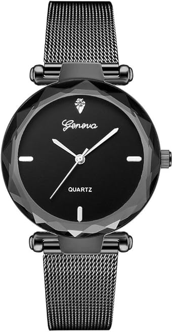 Montre geneva black Clearance