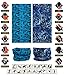 9PCS & 6PCS Multifunctional Stretchable Sport & Casual Headwear, Headband Scarf Bandanna Headwrap Mask Neckwarmer & More 12-in-1
