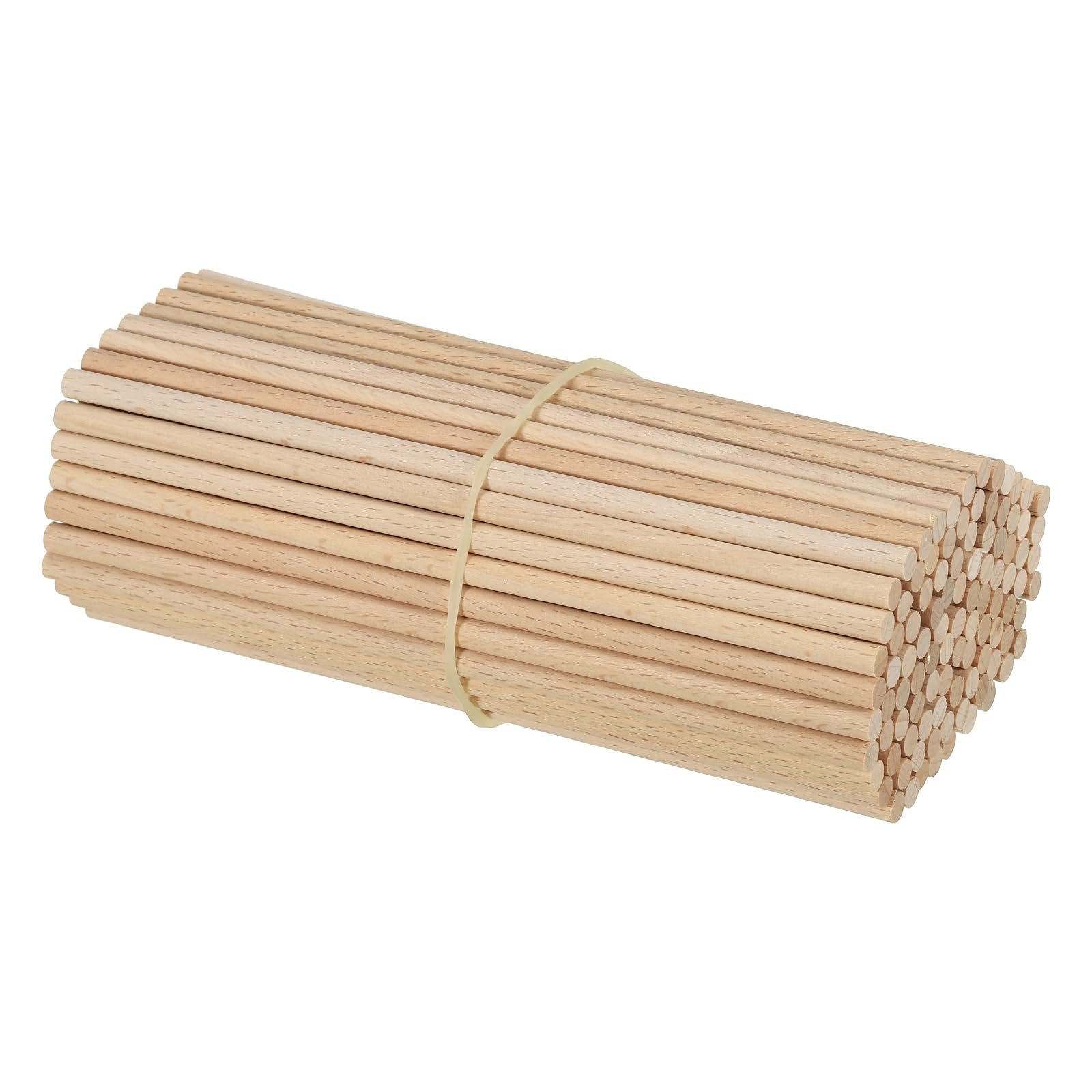 PATIKIL 3/16 x 6 Inch Dowel Rods Wood Sticks, 25 Pcs Unfinished Wooden Dowel Rods Round Dowels Hardwood Sticks for DIY Crafts and Home Decor