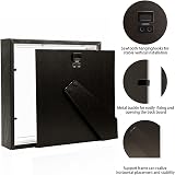 sunmeg 2Pcs 3D Shadow Box 8x8 Wood Photo Frame Deep Display Box view 3