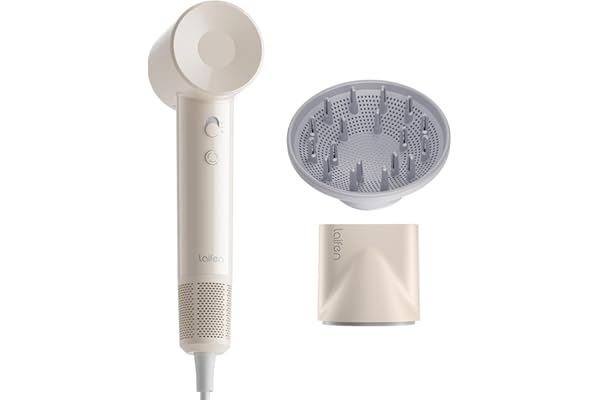 Laifen SE Lite Professional Hair Dryer, High-Speed Blow Dryer 100,000 RPM Brushless, Ionic Hair Dryer with Diffuser for Curly