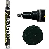 Competitive Advantage Enamel Paint Markers MPD-15 | MATTE BLACK - 1 Pack | Permanent Marks on Metal, Glass, Rubber, Plastic &amp; more, Waterproof UV Resistant