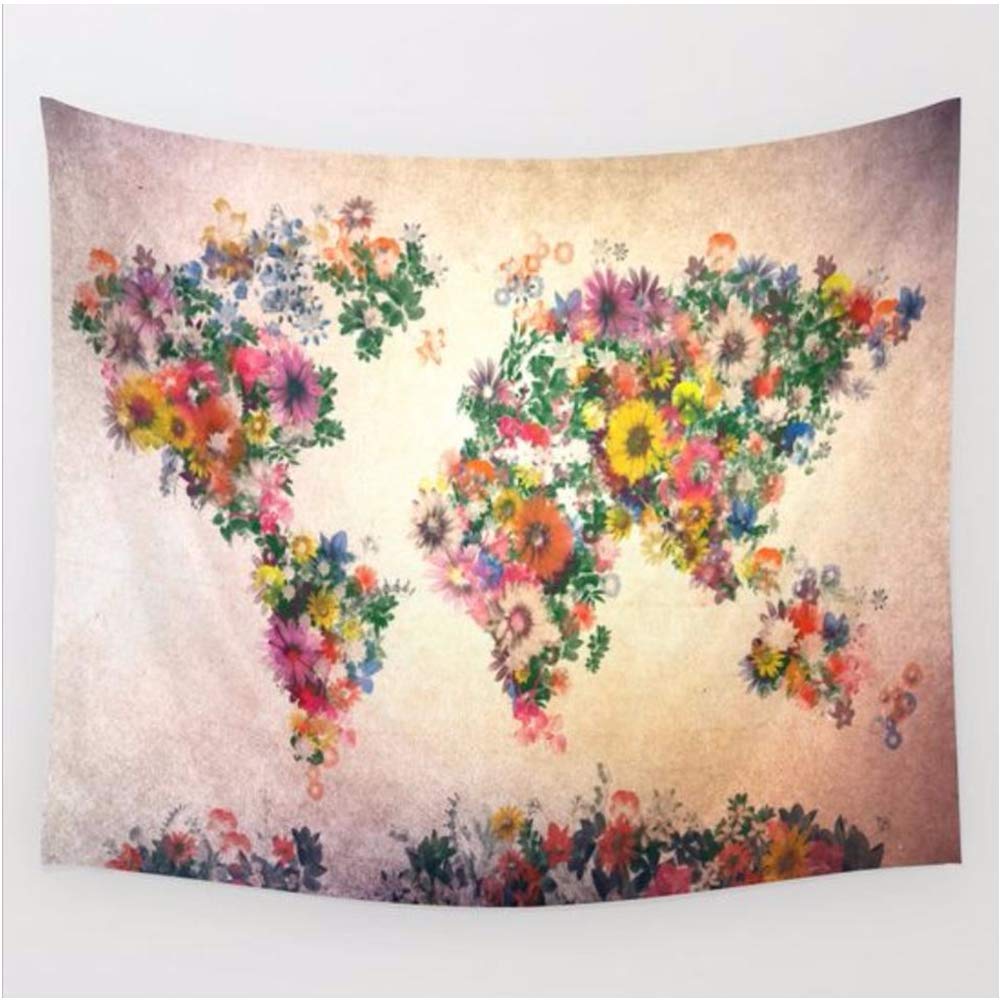 The 10 Best Vintage World Map Cosmos Galaxy Polyester Wall Tapestry Home Living Decor Space