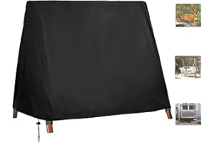FLYMEI Outdoor Swing Cover Waterproof for A Frame Patio Swing/Outdoor Furniture Porch/Glider Hammock, Waterproof and Windproof, 83" L×55" W×67" H