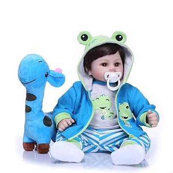 FidgetGear NPK 47CM Silicone Reborn Super Baby Lifelike Toddler Baby Bonecas Kid Doll Bebes Reborn Brinquedos Reborn Toys for Kids Gifts