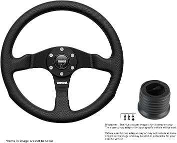 Amazon Com Momo Competition 350mm 13 78 Inches Leather Steering Wheel W Brushed Black Anodized Spokes And Hub Adapter Compatible With Porsche 911 Carrera Part Com35bk0b 7004 Automotive