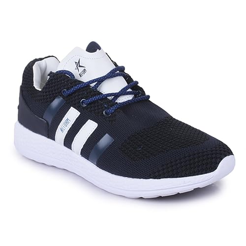 navy athletic shoes