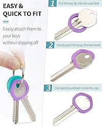 Uniclife 24 Pack Key Caps - 0.9 Inch Round, 8