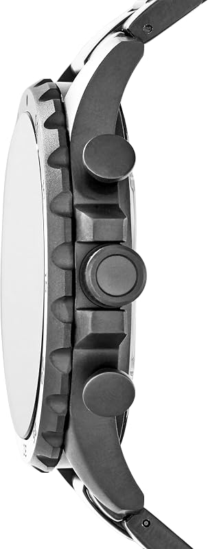 Herren-Armbanduhr XL Chronograph Quarz Edelstahl beschichtet JR1437