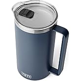 YETI Rambler 64 oz Pitcher, Vacuum Insulated, Stainless Steel with MagSlider Lid, Navy