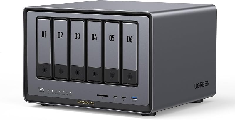 NASync DXP6800 Pro, NAS 6 Baies, Intel Core i5-1235U, 10 GbE
