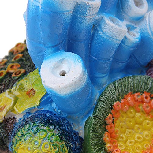 Aquarium Decor Air Bubble Stone Blue Coral Starfish Oxygen Pump Resin Crafts For Aquarium Fish Tank Ornament Decoration