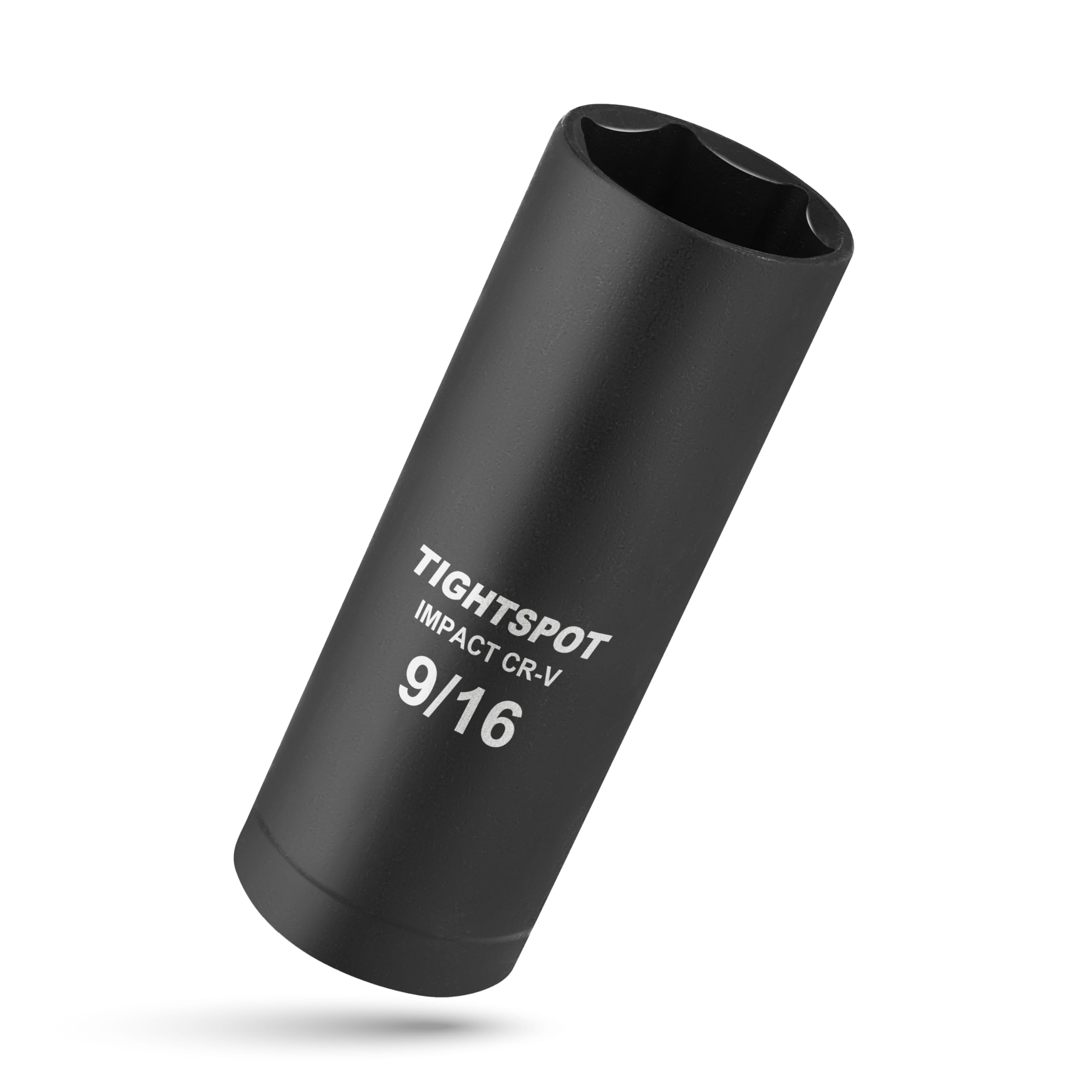 Photo 1 of TIGHTSPOT 1/2 Inch Drive - 9/16 Inch Deep Impact Socket with Anti-Rounding 6 Point Design, Heat-Treated CRV Steel