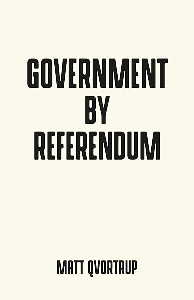 Government By Referendum Pocket Politics Qvortrup Matt Amazon Com Books