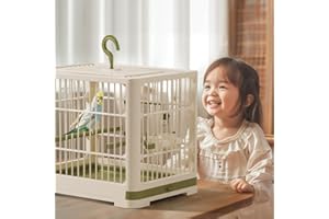 2025 New Bird Carrier Cage, Travel Bird Cage, Portable Bird Carrier, Small Birds Lightweight Parrots Cage, Detachable Tray Ho