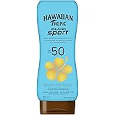 Hawaiian Tropic Island Sport Lotion Sunscreen SPF 50, 240mL | Hawaiian Tropic Sunscreen SPF 50, Sunscreen, Broad Spectrum Sun
