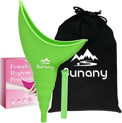 Sunany Female Urination Device Silicone Funnel Urinal for Women Camping Travel