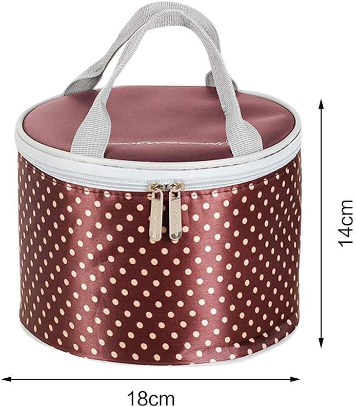 round insulated lunch bag