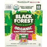 Black Forest Organic Forest Friends Candy, USDA Organic, 0.8 oz, 65 Ct | Owl, bear, fox, squirrel shapes, 6 fruit flavors, real juice, no artificial dyes, Non-GMO, gluten free, snack