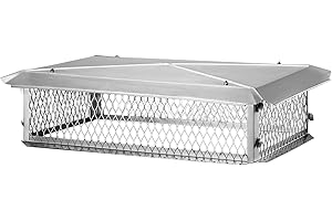 HY-GUARD HGS14268 Multi-Flue Chimney Cap, 14" x 26" x 8" Height, Stainless Steel