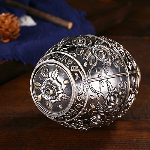 THEE Push Style Retro Bronze Automatic Toothpick Holder Container