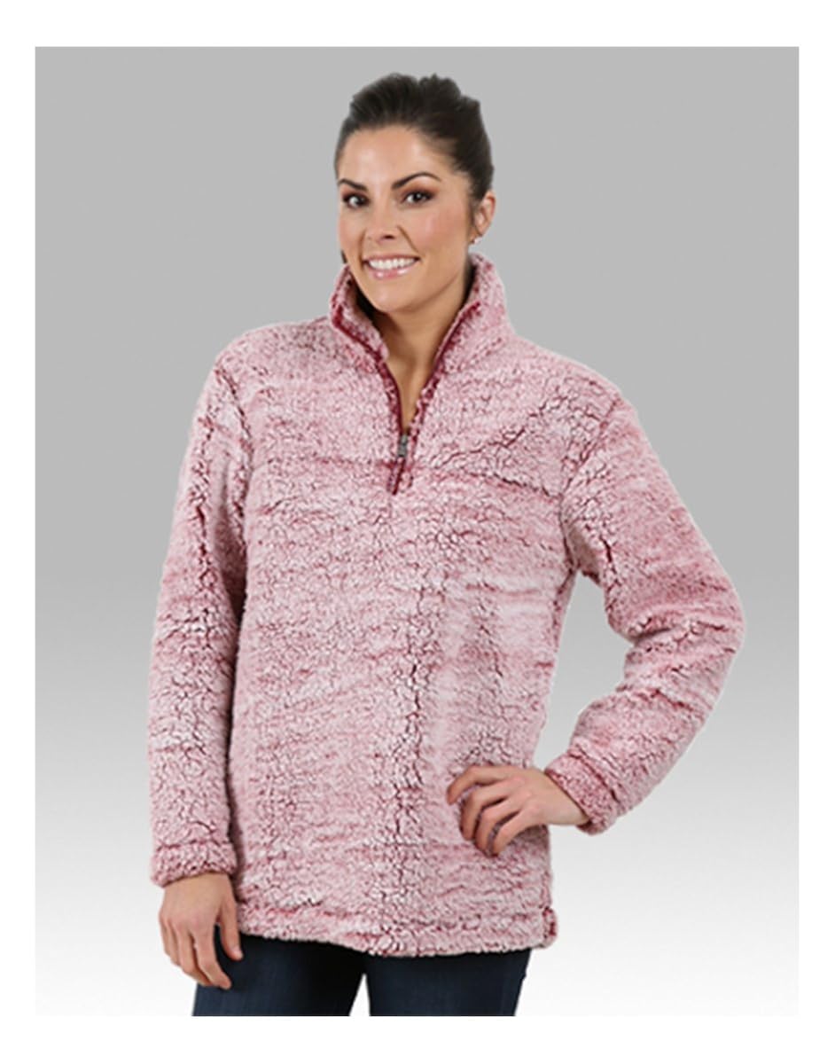 fuzzy half zip pullover