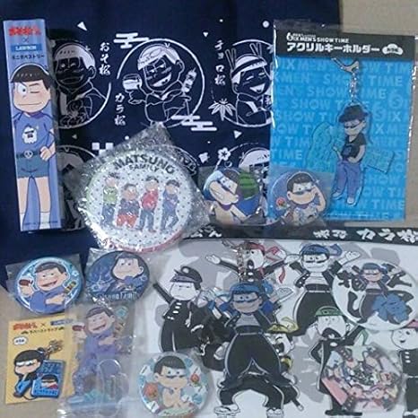 Amazon おそ松さん カラ松 10点セット 宮崎 ビーチ缶バッジ マフィア松 押忍松 特典 酔い松 Onstage 松ステ ローソン アニメ 萌えグッズ 通販